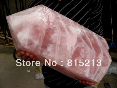 ddh00669 Huge nature rose crystal quartz point reiki healing